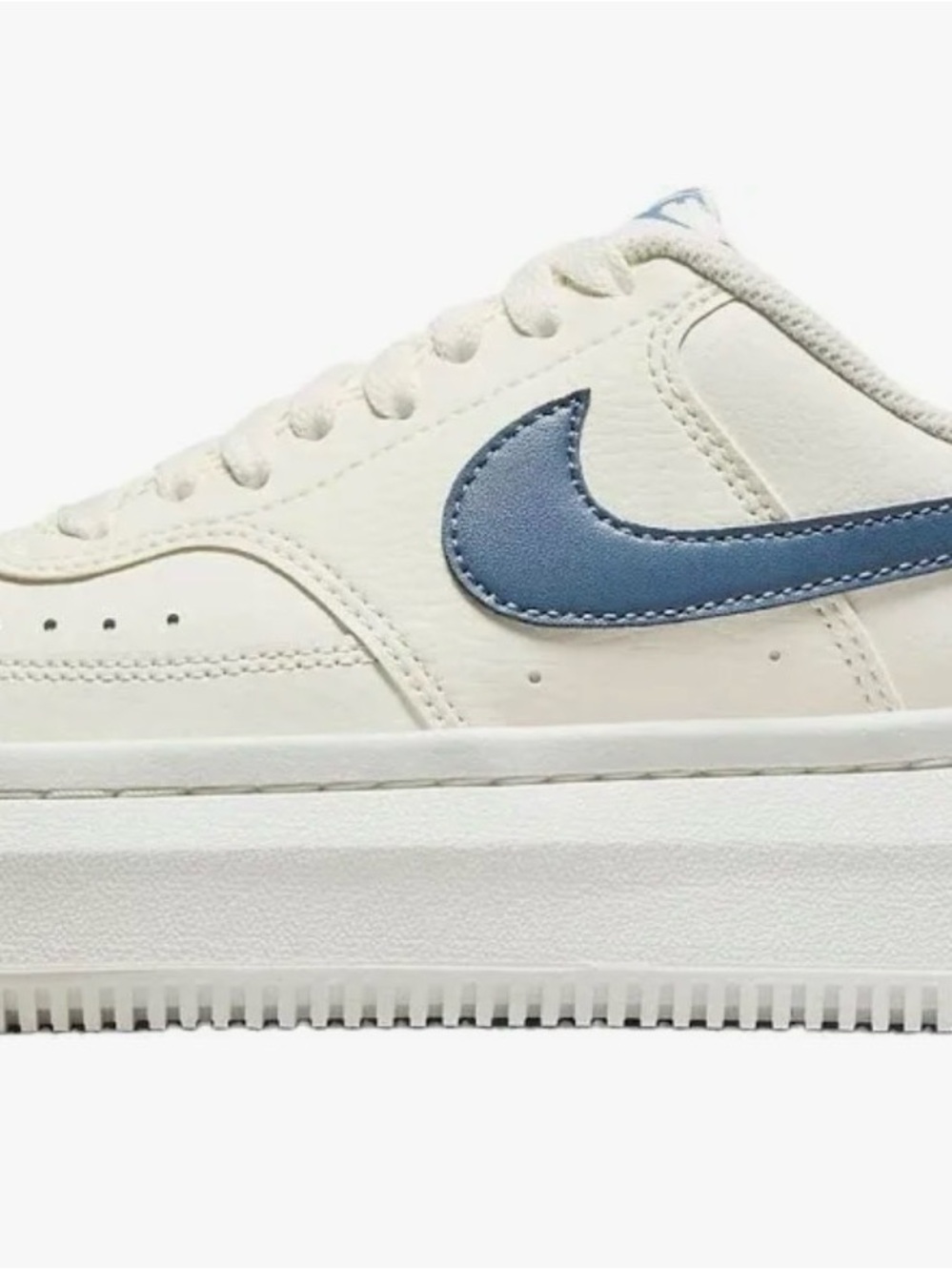 Nike Women's Court Vision Alta in Sail/Diffused Blue BNWT